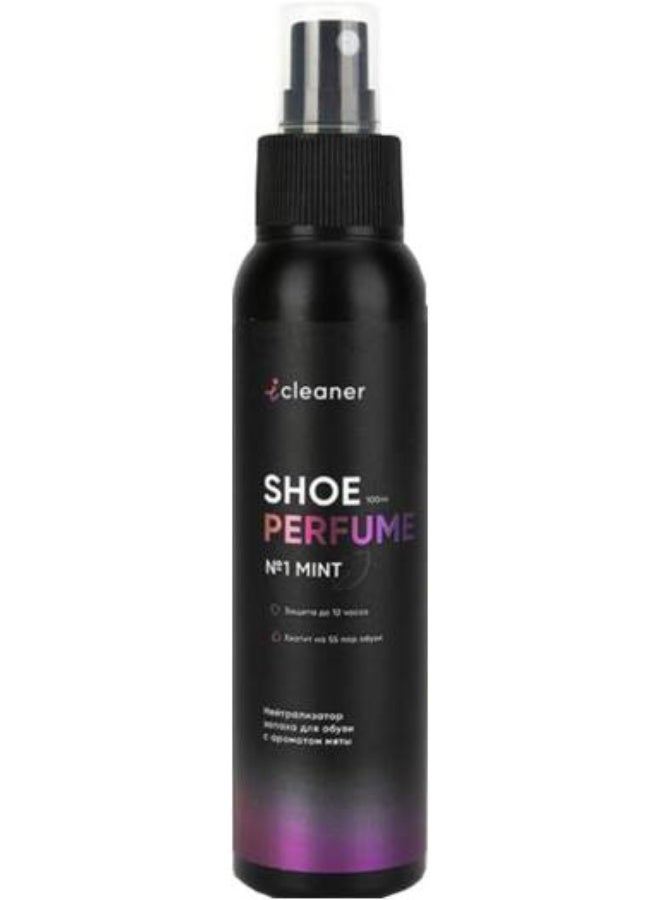 ICleaner Shoe Perfume No.1 Mint 100ML – Long-Lasting Shoe Odor Neutralizer with Refreshing Mint Fragrance - Image 1